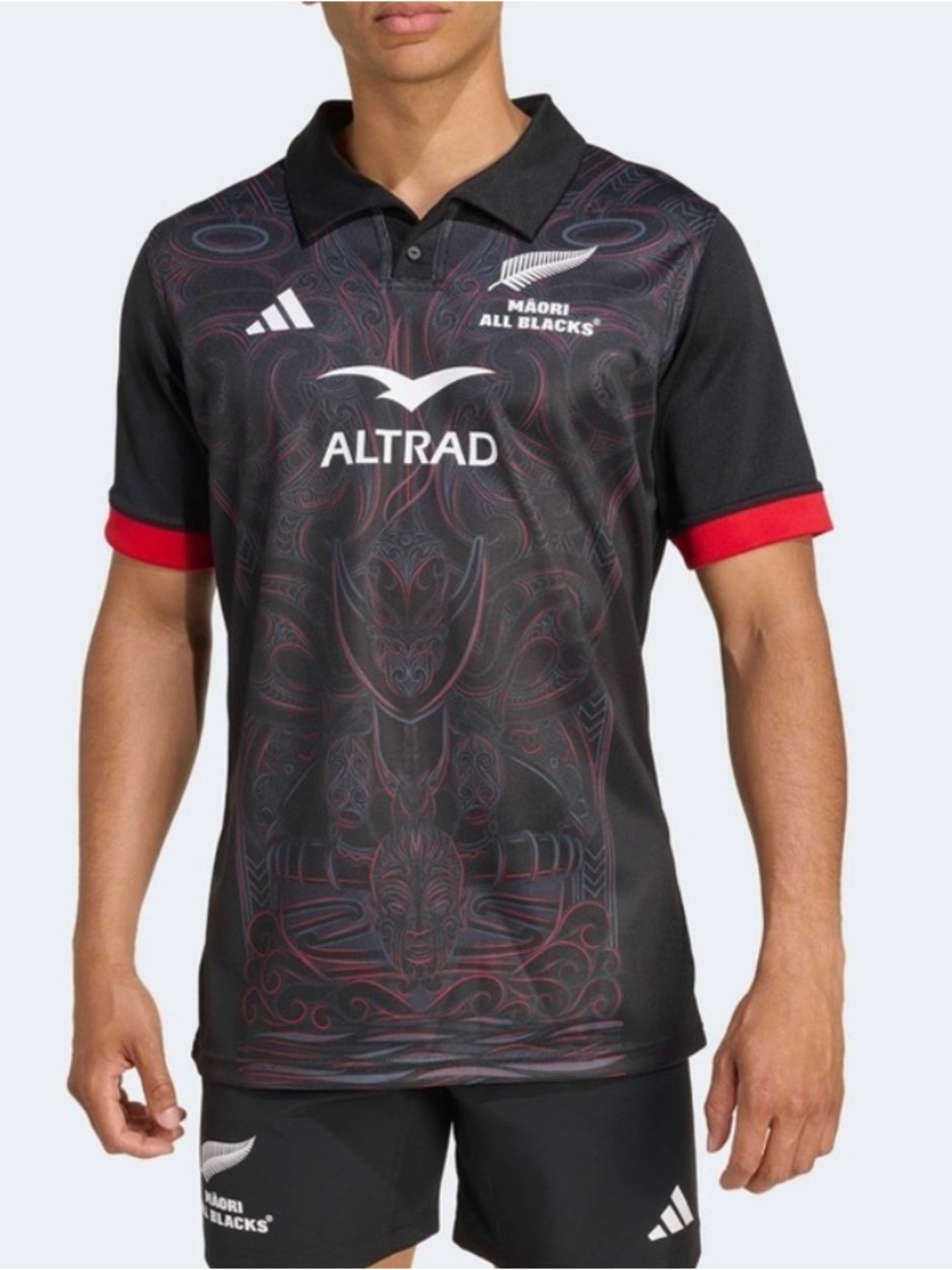 NWT Official Māori All Blacks Rugby Jersey x Adidas in Black